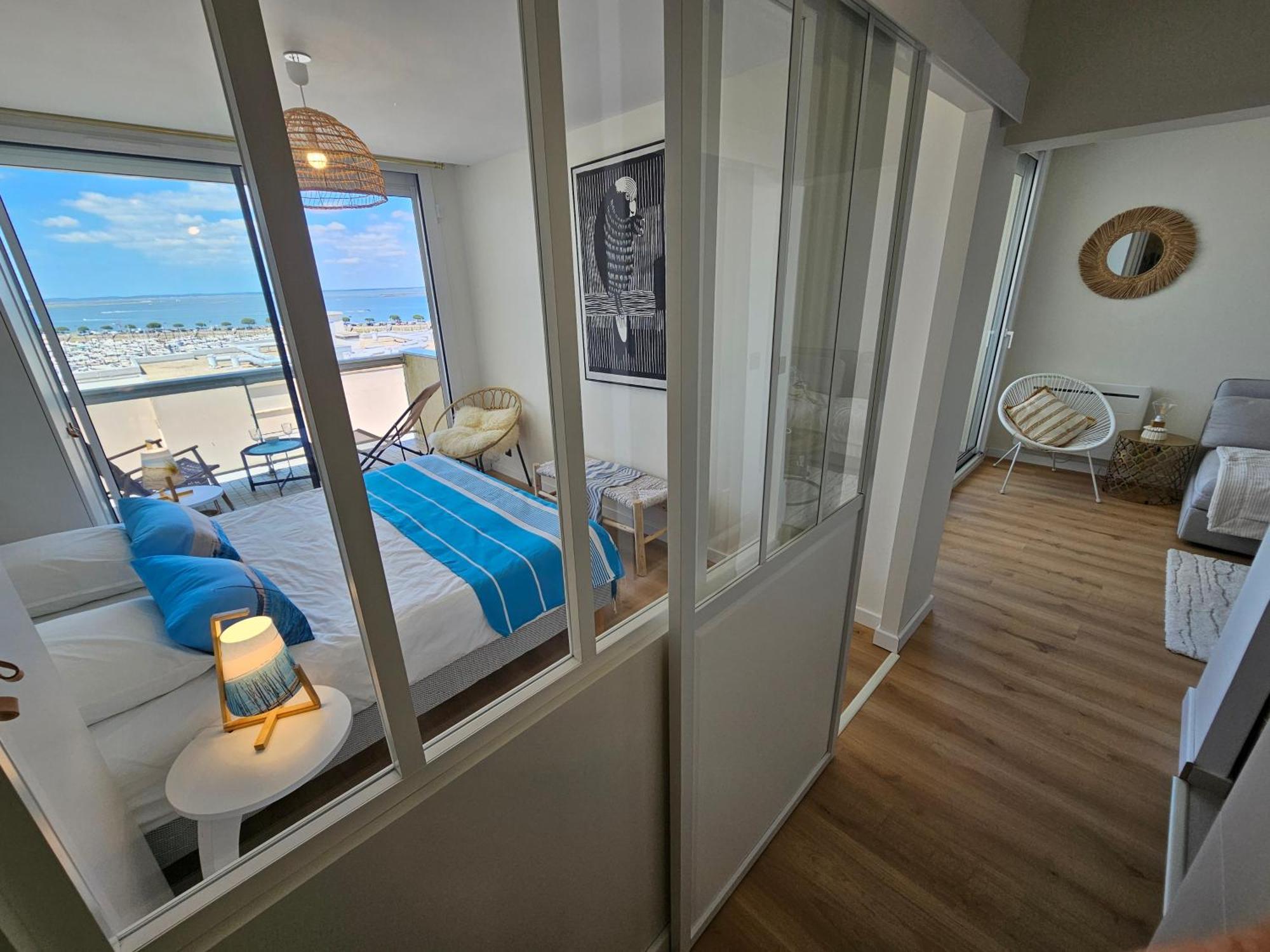 Vue Panoramique Sur Bassin,Piscine Et Terrasse Daire Arcachon Dış mekan fotoğraf